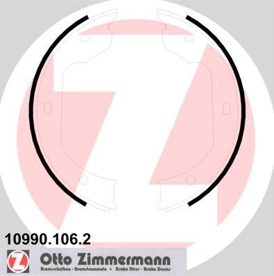 Zimmermann 10990.106.2 - Комплект тормозов, ручник, парковка autosila-amz.com