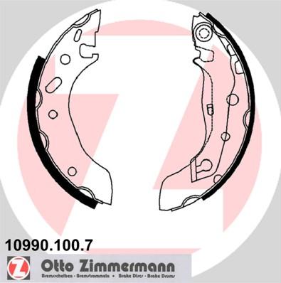 Zimmermann 10990.100.7 - Комплект тормозных колодок, барабанные autosila-amz.com