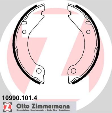 Zimmermann 10990.101.4 - Комплект тормозов, ручник, парковка autosila-amz.com