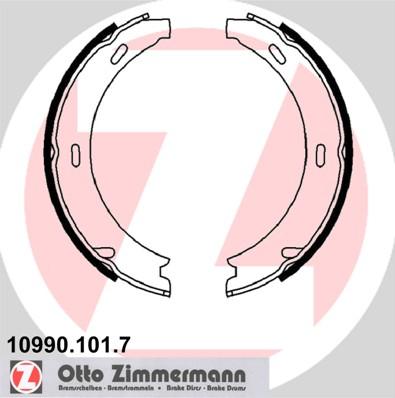 Zimmermann 10990.101.7 - Комплект тормозов, ручник, парковка autosila-amz.com