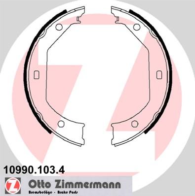 Zimmermann 10990.103.4 - Комплект тормозов, ручник, парковка autosila-amz.com