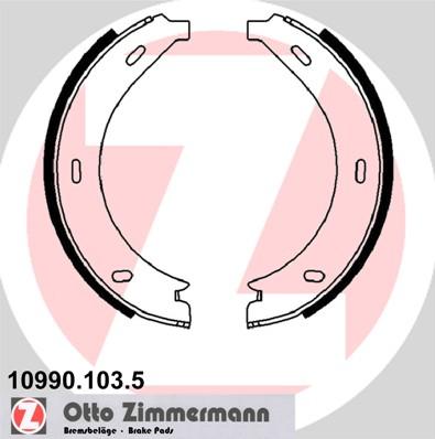 Zimmermann 10990.103.5 - Комплект тормозов, ручник, парковка autosila-amz.com