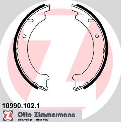 Zimmermann 10990.102.1 - Комплект тормозов, ручник, парковка autosila-amz.com