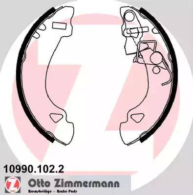 Zimmermann 10990.102.2 - Комплект тормозных колодок, барабанные autosila-amz.com