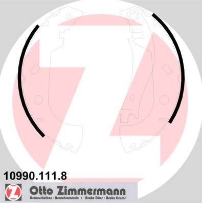 Zimmermann 10990.111.8 - Комплект тормозных колодок, барабанные autosila-amz.com