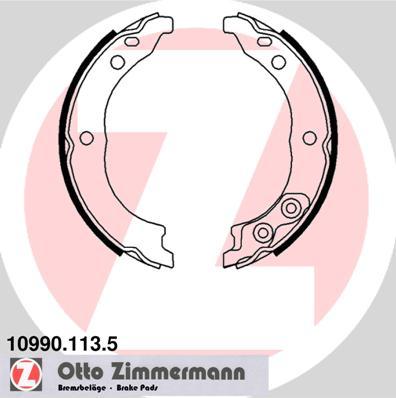 Zimmermann 10990.113.5 - Комплект тормозов, ручник, парковка autosila-amz.com