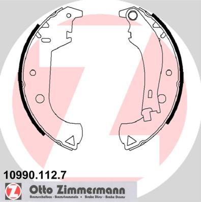 Zimmermann 10990.112.7 - Комплект тормозных колодок, барабанные autosila-amz.com