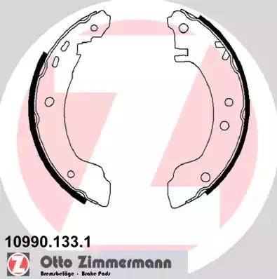 Zimmermann 10990.133.1 - Комплект тормозных колодок, барабанные autosila-amz.com