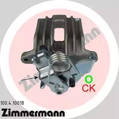 Zimmermann 100.4.10018 - Тормозной суппорт autosila-amz.com