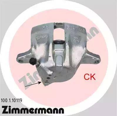 Zimmermann 100.1.10119 - Тормозной суппорт autosila-amz.com