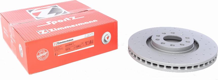 Zimmermann 100.1249.52 - Тормозной диск autosila-amz.com