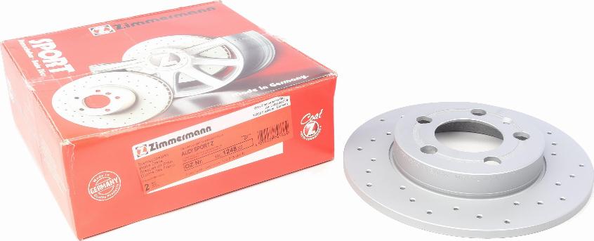 Zimmermann 100.1248.52 - Тормозной диск autosila-amz.com