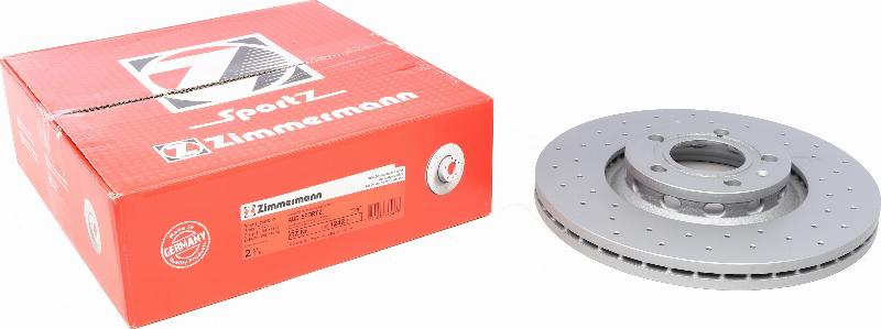 Zimmermann 100.1242.52 - Тормозной диск autosila-amz.com