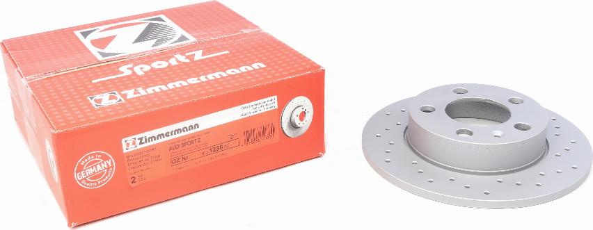Zimmermann 100.1236.52 - Тормозной диск autosila-amz.com