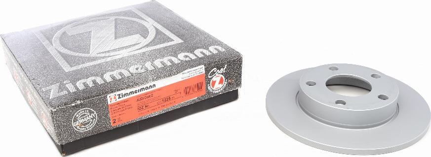 Zimmermann 100.1225.20 - Тормозной диск autosila-amz.com