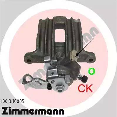 Zimmermann 100.3.10005 - Тормозной суппорт autosila-amz.com