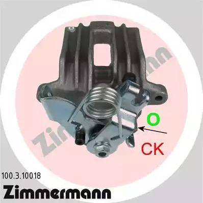 Zimmermann 100.3.10018 - Тормозной суппорт autosila-amz.com