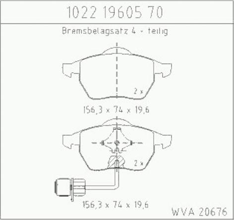 Zimmermann 10221960570 - Тормозные колодки, дисковые, комплект autosila-amz.com