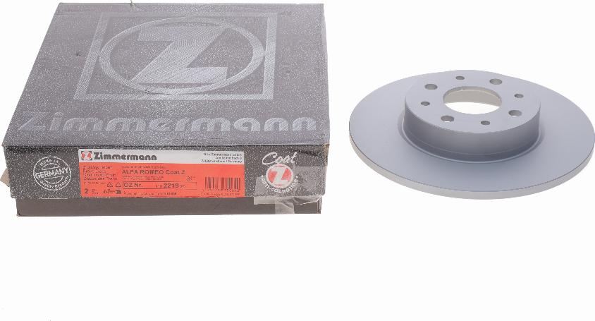 Zimmermann 110.2219.20 - Тормозной диск autosila-amz.com