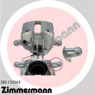Zimmermann 380.1.50063 - Тормозной суппорт autosila-amz.com