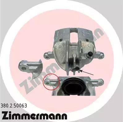 Zimmermann 380.2.50063 - Тормозной суппорт autosila-amz.com
