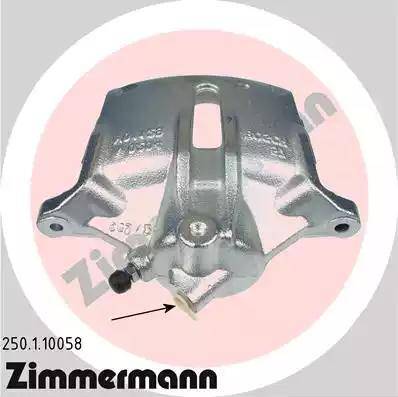 Zimmermann 250.1.10058 - Тормозной суппорт autosila-amz.com