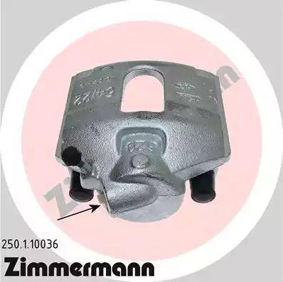 Zimmermann 250.1.10036 - Тормозной суппорт autosila-amz.com