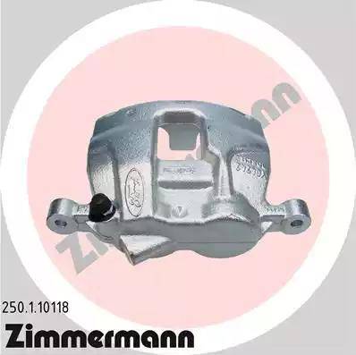 Zimmermann 250.1.10118 - Тормозной суппорт autosila-amz.com