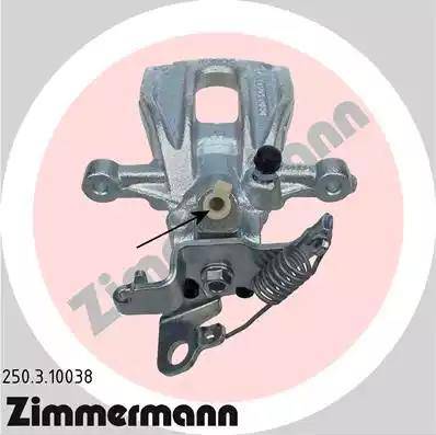 Zimmermann 250.3.10038 - Тормозной суппорт autosila-amz.com