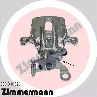 Zimmermann 250.3.10026 - Тормозной суппорт autosila-amz.com