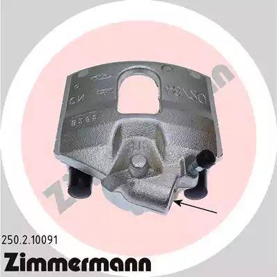 Zimmermann 250.2.10091 - Тормозной суппорт autosila-amz.com