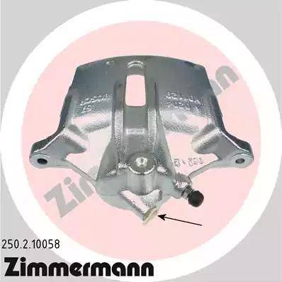 Zimmermann 250.2.10058 - Тормозной суппорт autosila-amz.com