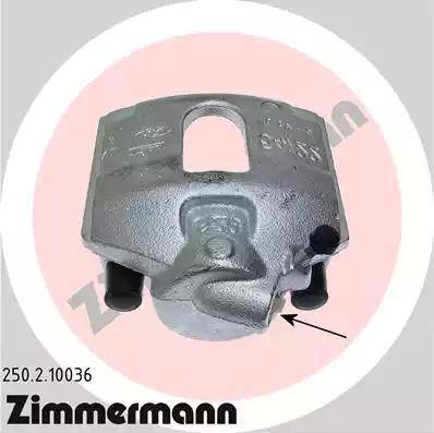 Zimmermann 250.2.10036 - Тормозной суппорт autosila-amz.com