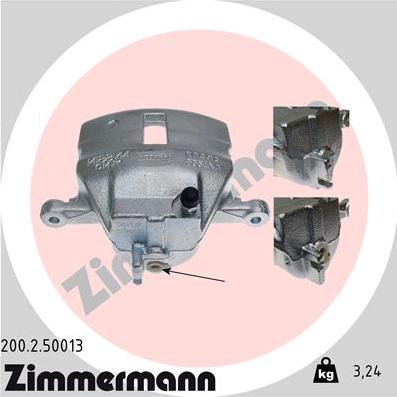 Zimmermann 200.2.50013 - Тормозной суппорт autosila-amz.com