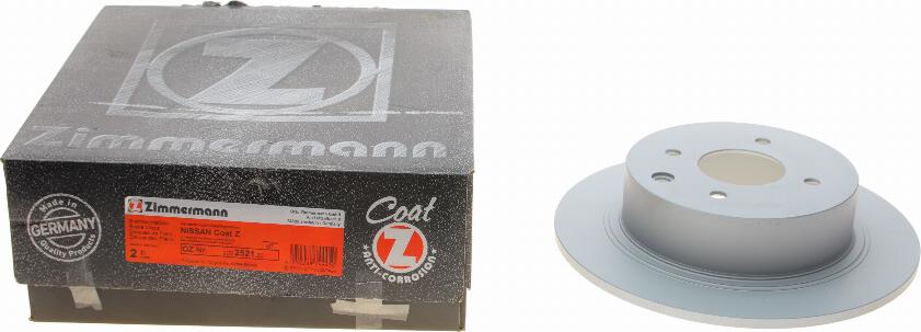 Zimmermann 200.2521.20 - Тормозной диск autosila-amz.com