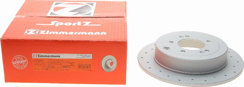 Zimmermann 285.3532.52 - Тормозной диск autosila-amz.com