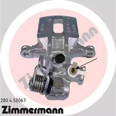 Zimmermann 280.4.50067 - Тормозной суппорт autosila-amz.com