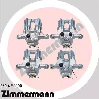 Zimmermann 280.4.50000 - Тормозной суппорт autosila-amz.com
