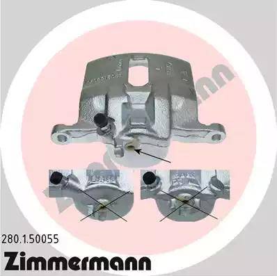 Zimmermann 280.1.50055 - Тормозной суппорт autosila-amz.com
