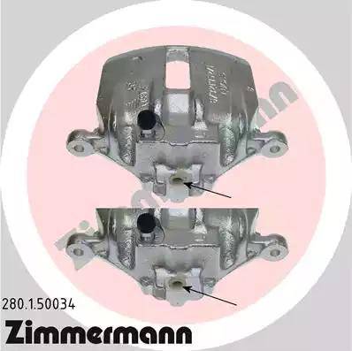 Zimmermann 280.1.50034 - Тормозной суппорт autosila-amz.com