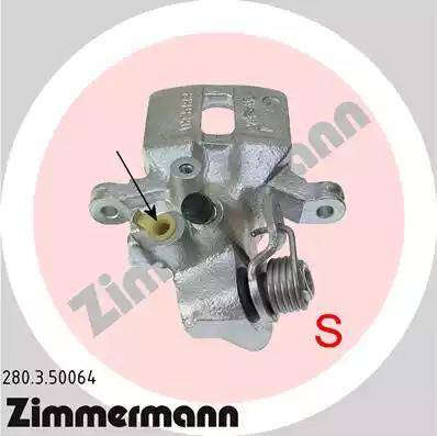 Zimmermann 280.3.50064 - Тормозной суппорт autosila-amz.com