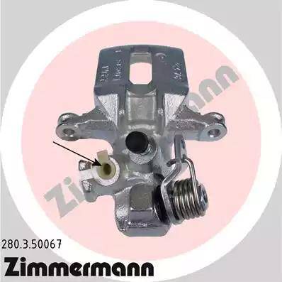 Zimmermann 280.3.50067 - Тормозной суппорт autosila-amz.com