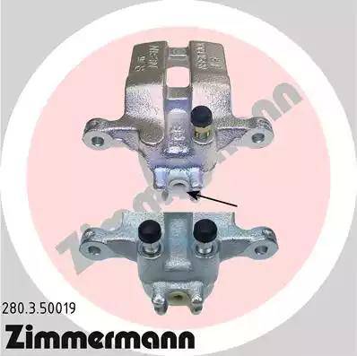 Zimmermann 280.3.50019 - Тормозной суппорт autosila-amz.com