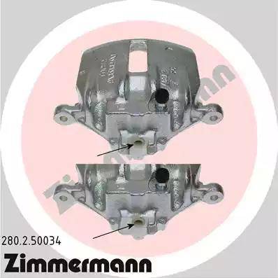 Zimmermann 280.2.50034 - Тормозной суппорт autosila-amz.com