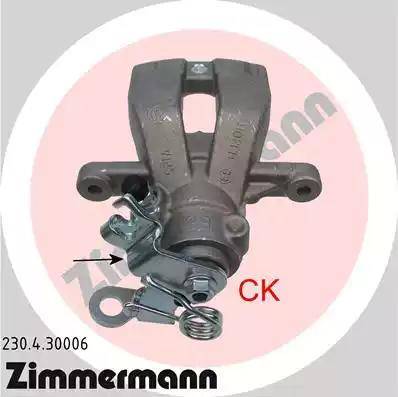 Zimmermann 230.4.30006 - Тормозной суппорт autosila-amz.com