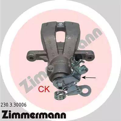 Zimmermann 230.3.30006 - Тормозной суппорт autosila-amz.com