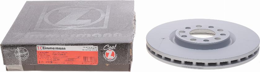 Zimmermann 230.2315.20 - Тормозной диск autosila-amz.com