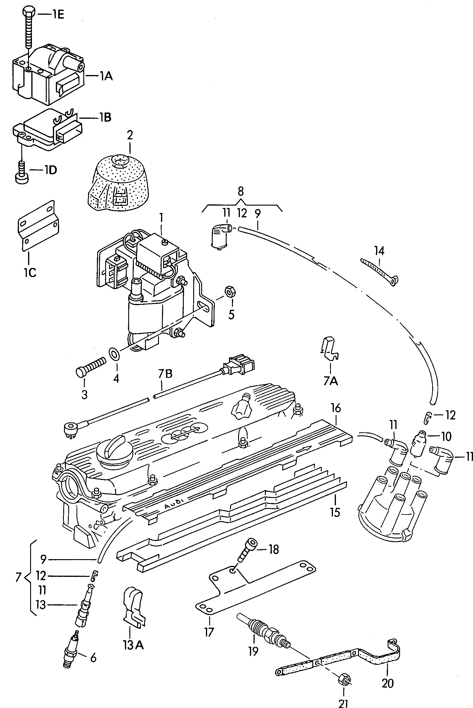 VW N10 070 202 - Комплект проводов зажигания autosila-amz.com