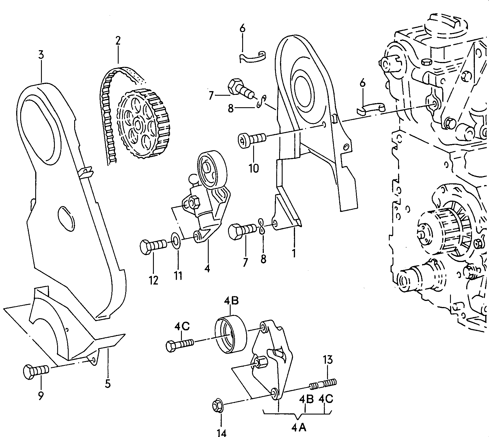 Seat 054 109 119 H - Зубчатый ремень ГРМ autosila-amz.com