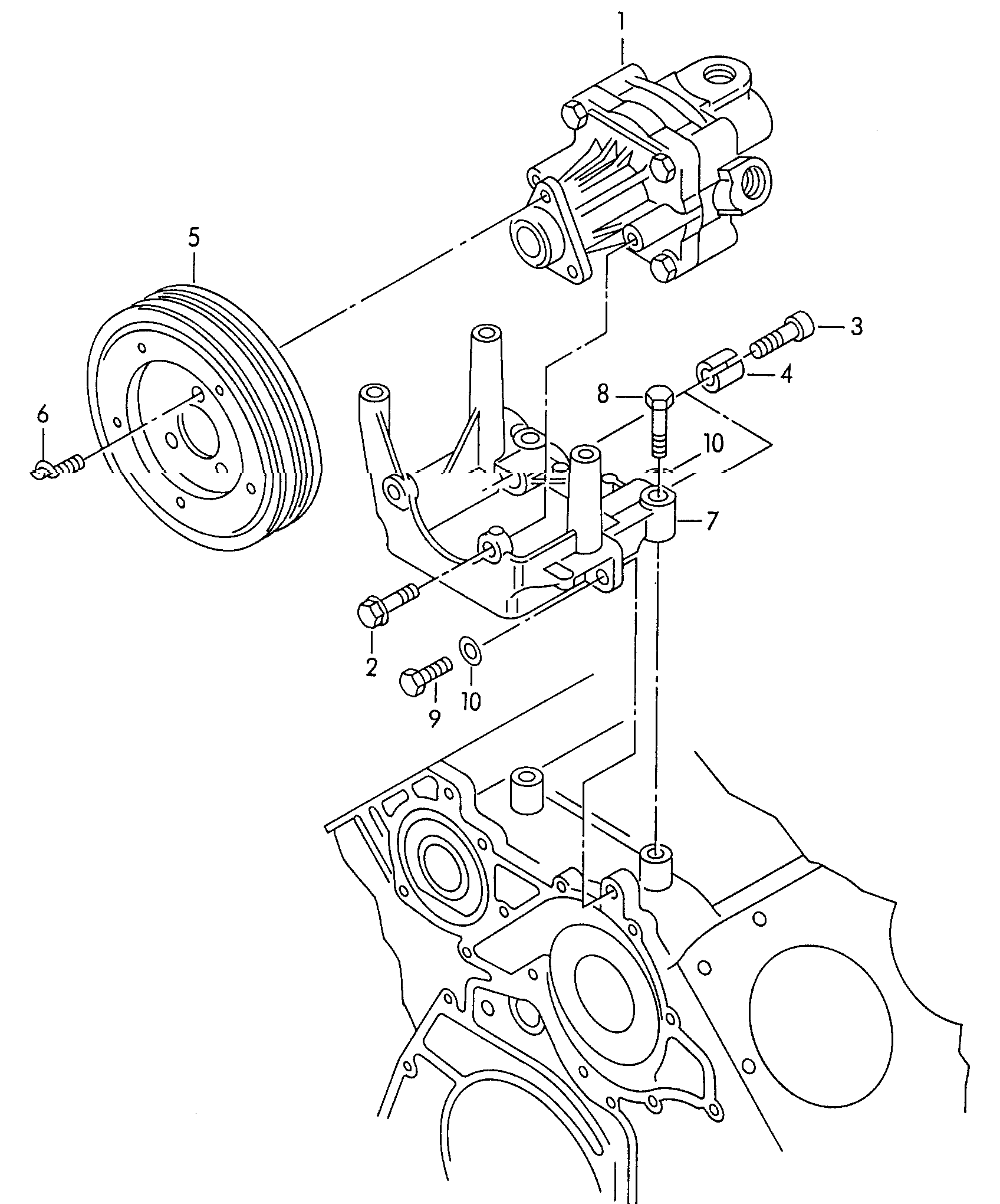 VW 8D0145156F - Гидравлический насос, рулевое управление, ГУР autosila-amz.com